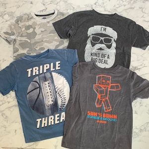 (4) Boys t-shirts size 8